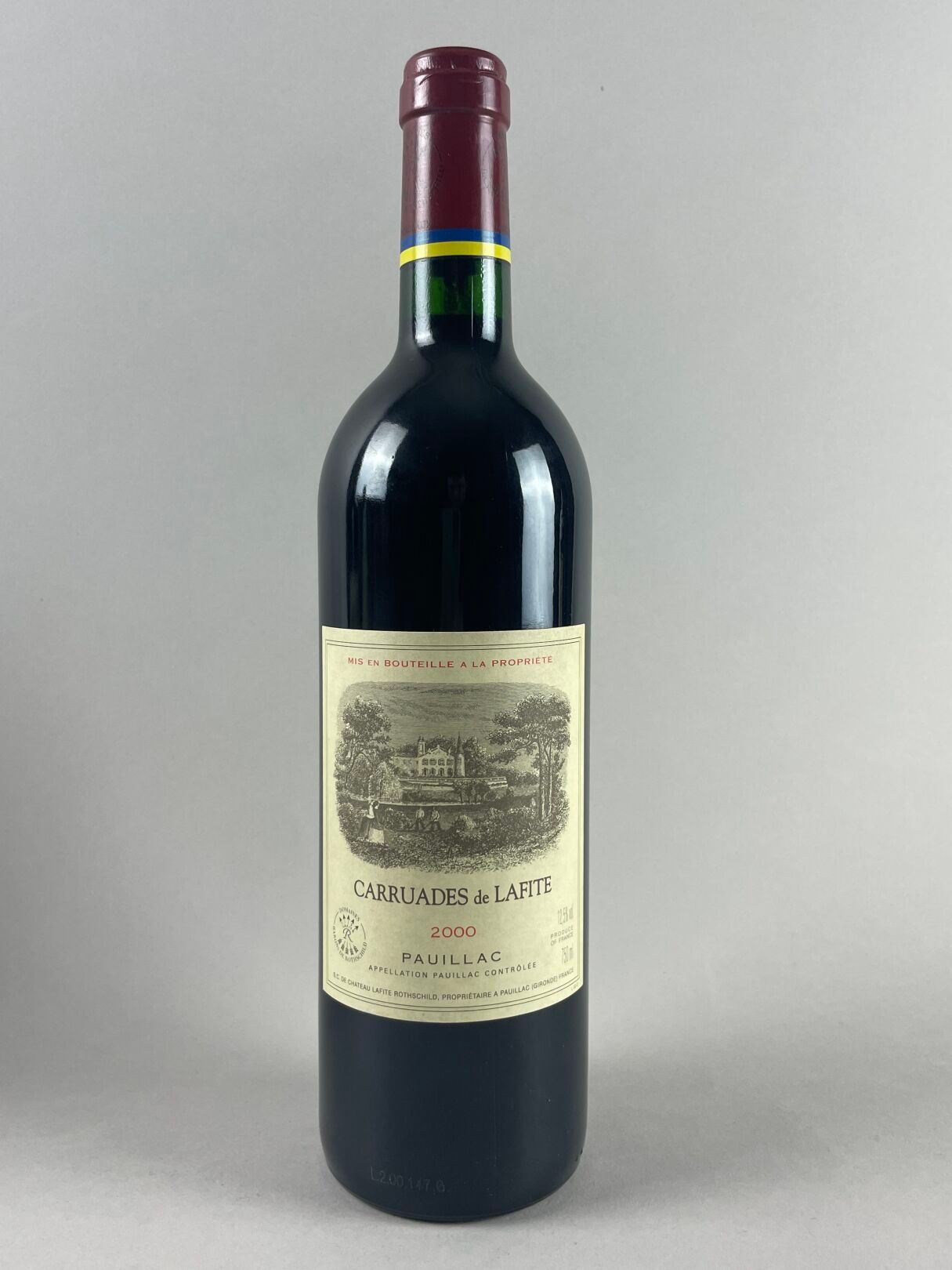 Null PAUILLAC
Carruades de Lafite, 2000.
1 bouteille.
Château de Lafite Rothschi&hellip;