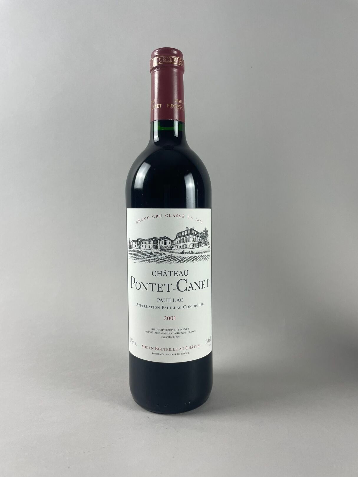 Null PAUILLAC
Château Pontet-Canet, 2001.
1 bouteille, Grand Cru Classé.
Niveau &hellip;