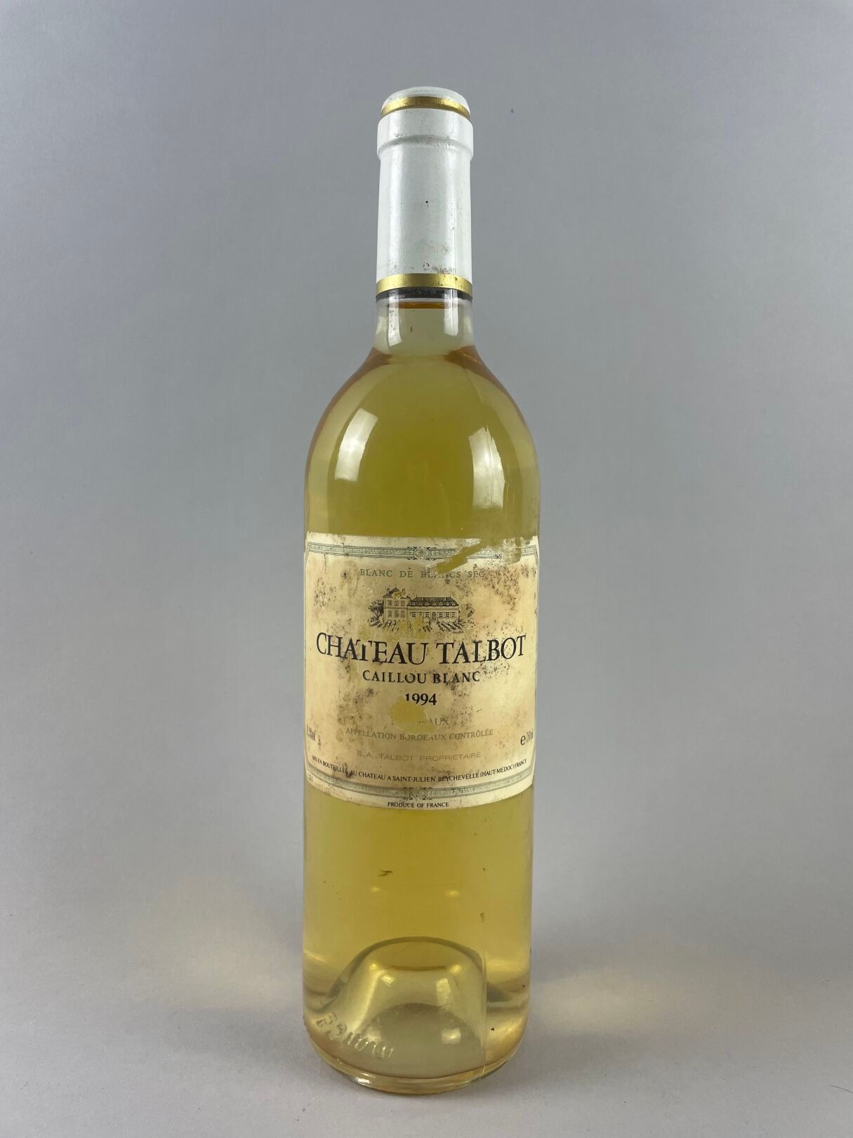 Null SAINT-JULIEN
Château Talbot, Caillou blanc, 1994.
1 bouteille, vin blanc.
N&hellip;