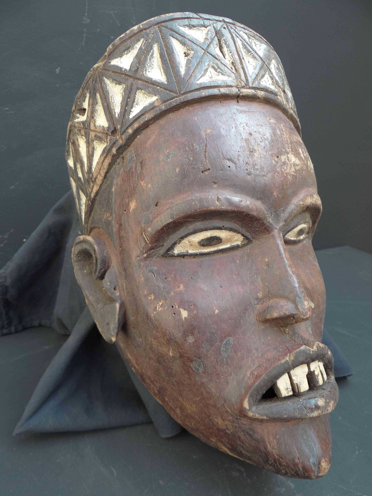 Null Kongo style mask
Democratic Republic of Congo
Wood, pigments
Height : 13,5 &hellip;