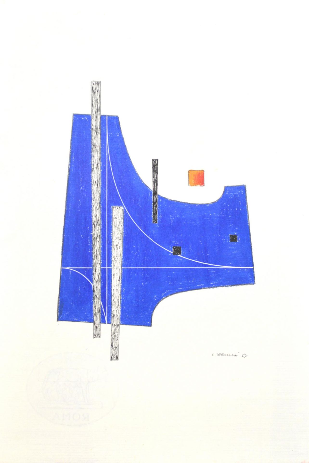 Luigi Veronesi Luigi Veronesi

COMPOSIZIONE

pastello e china su carta, cm 49x33&hellip;