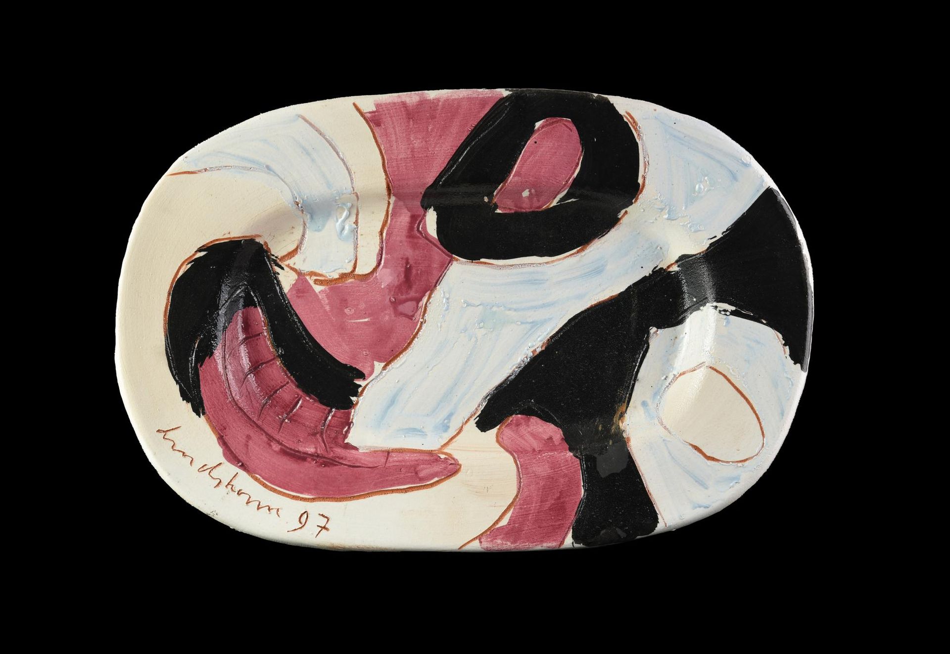 Bengt Lindstrom Bengt Lindstrom

PLATE

ceramic, 5x53x35 cm 

signature and date&hellip;
