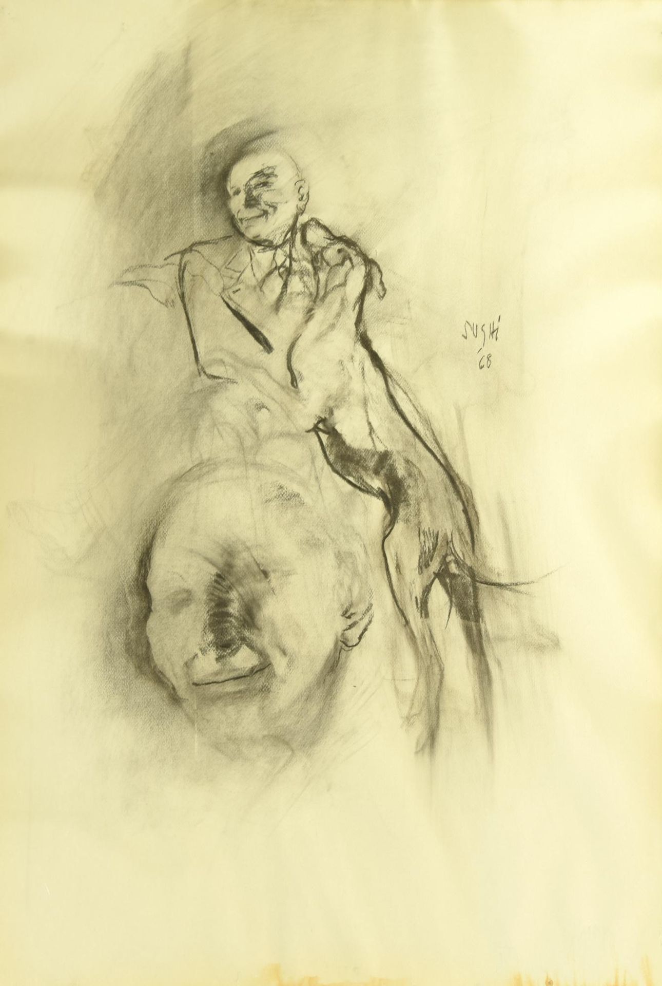Alberto Sughi Alberto Sughi

HOMME AVEC CHIEN

fusain sur papier, 98,5x68 cm

si&hellip;
