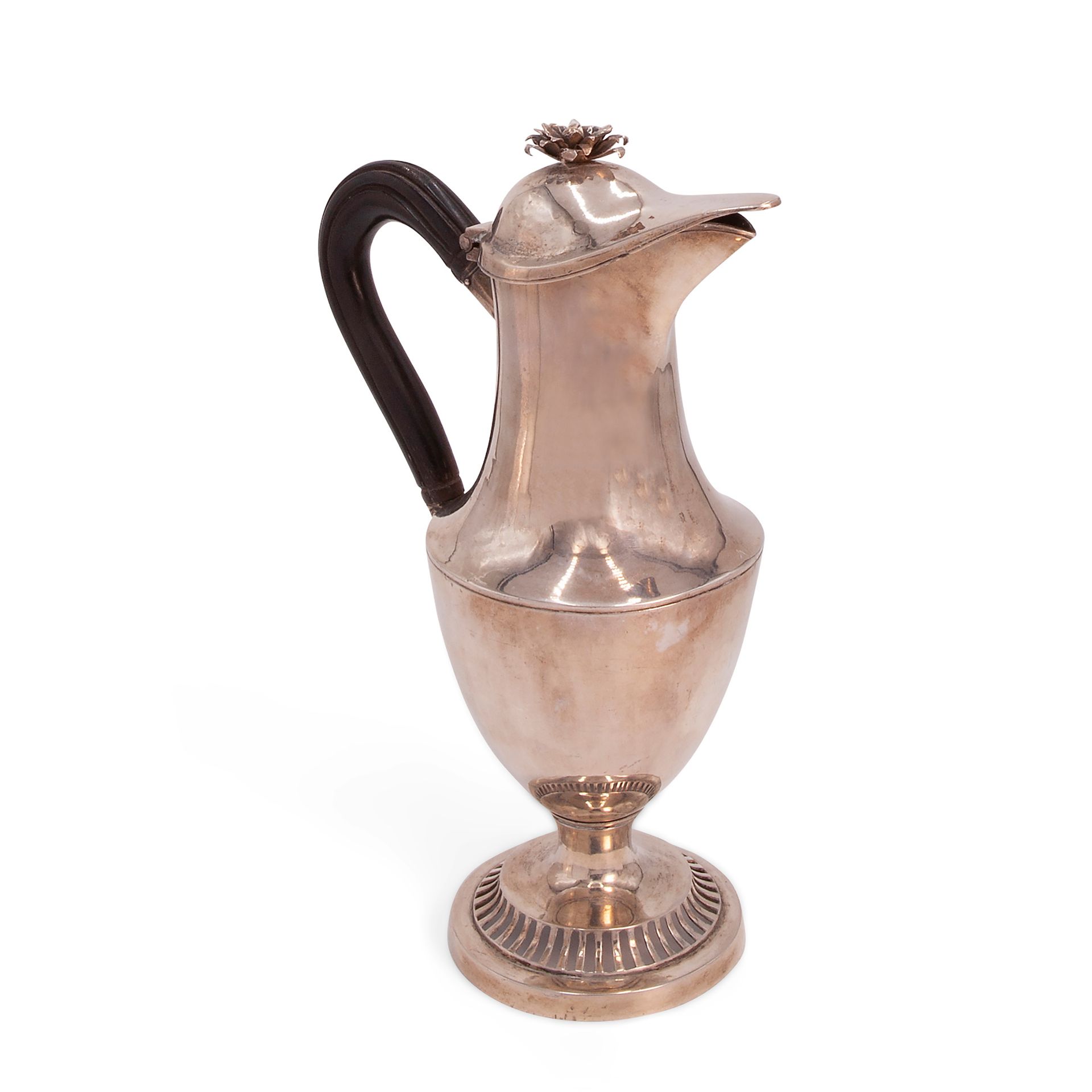 Silver jug, Germany late 18th century Gesamtgewicht 15,1 oz., 9x6,2x3,1 in.