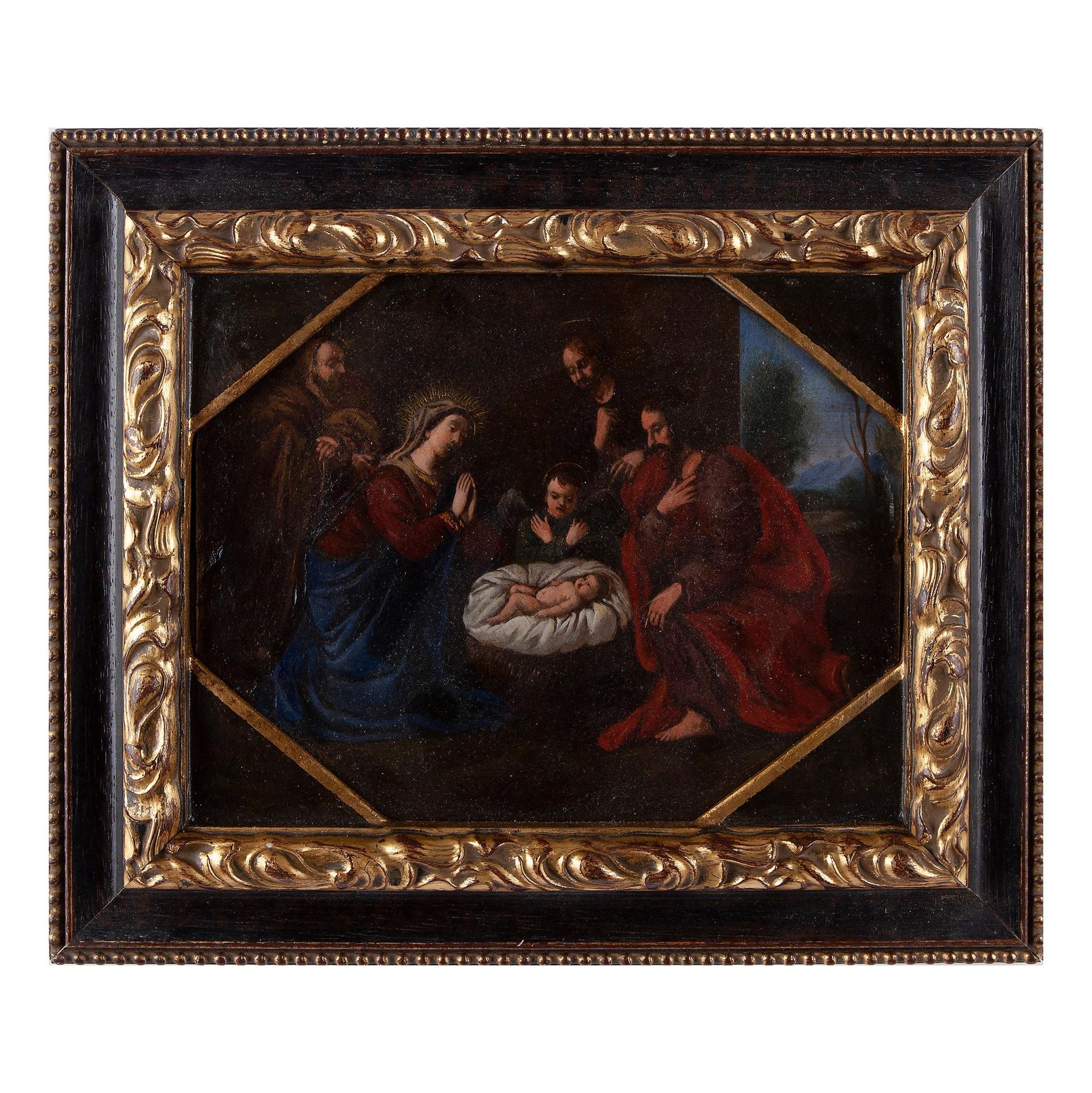 Anonymous Italian painter, Nativity, Central Italy 17th century Peintre italien &hellip;