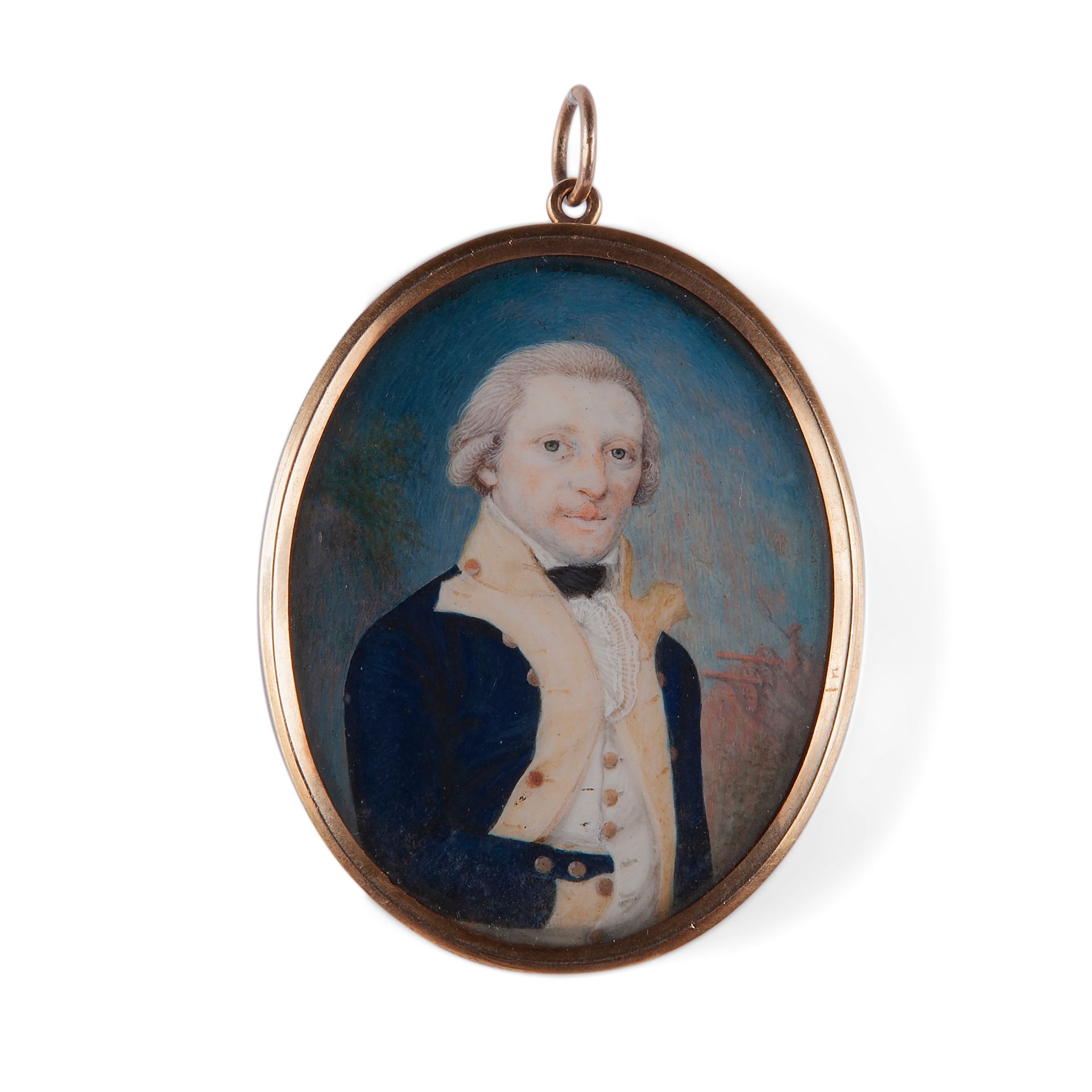 Miniature portrait of an official, England late 18th century Miniaturporträt ein&hellip;