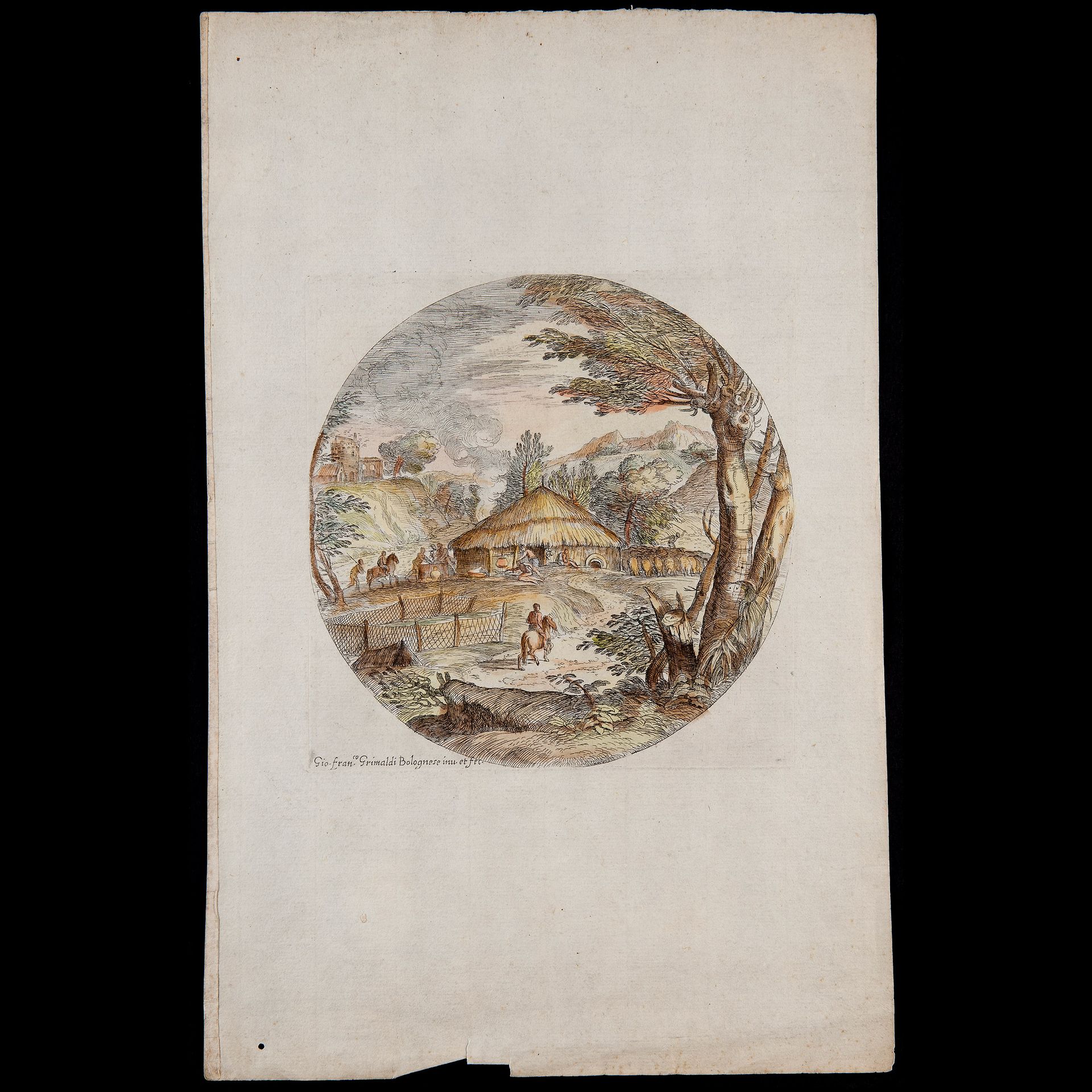 Giovanni Francesco Grimaldi (Bologna 1606 - Rome 1680) Rural Landscape, Bologna &hellip;