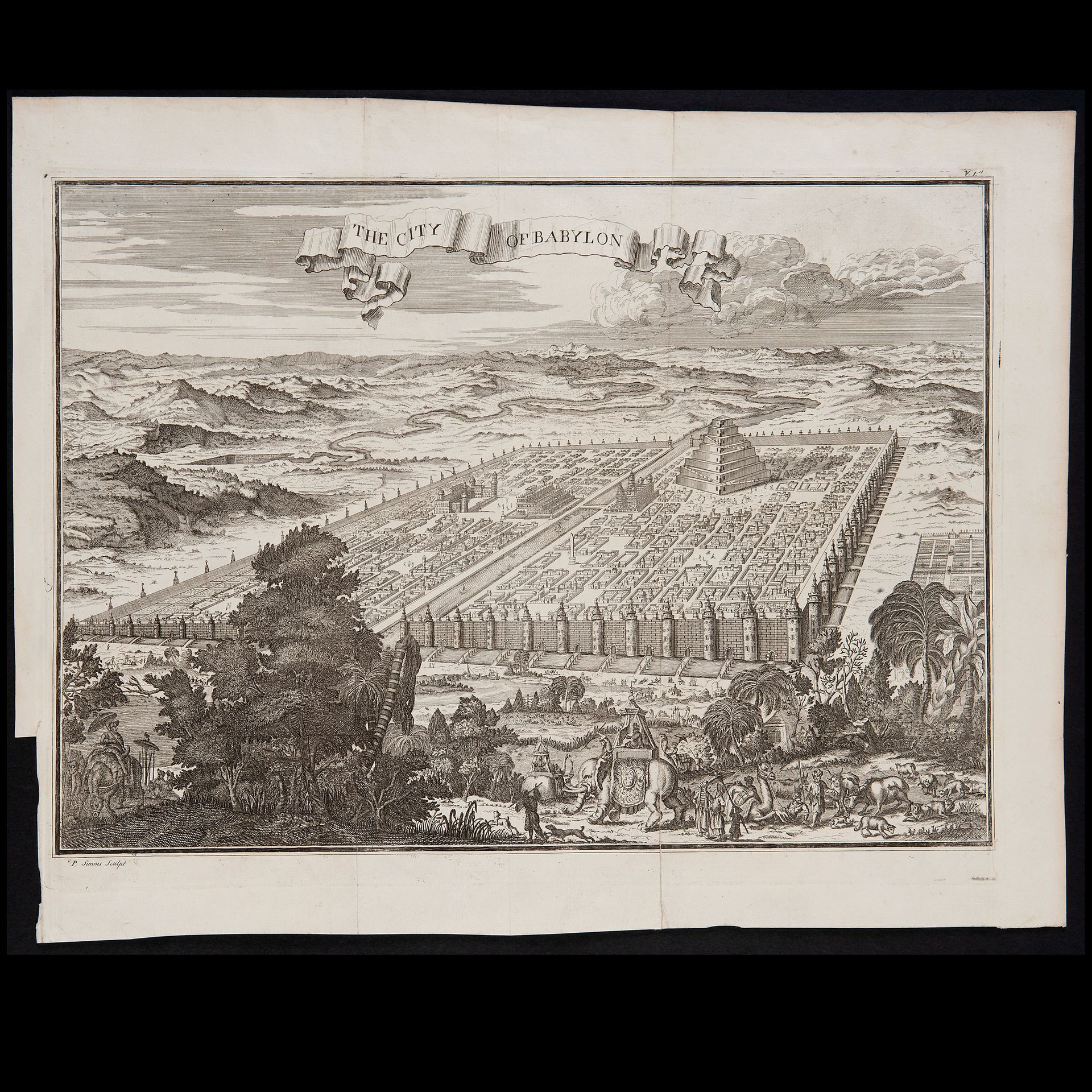 Philip Simms (active in Dublin between 1725 and 1749), 'The city of Babylon', Ir&hellip;
