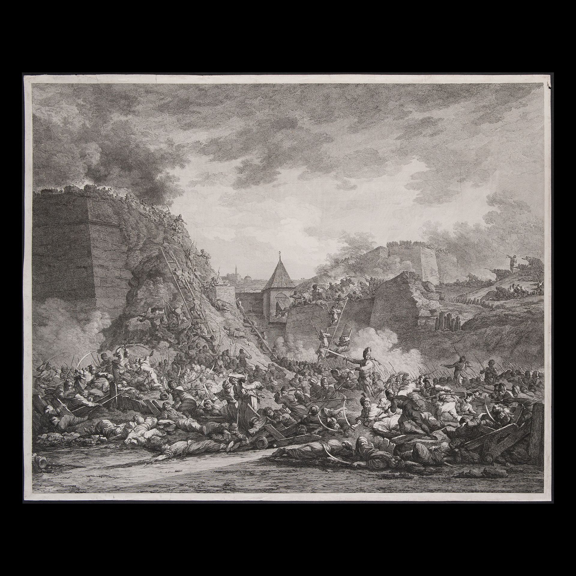 Franz Joseph Casanova (London 1727 - Mödling 1803), copy of, Siege of the fortre&hellip;