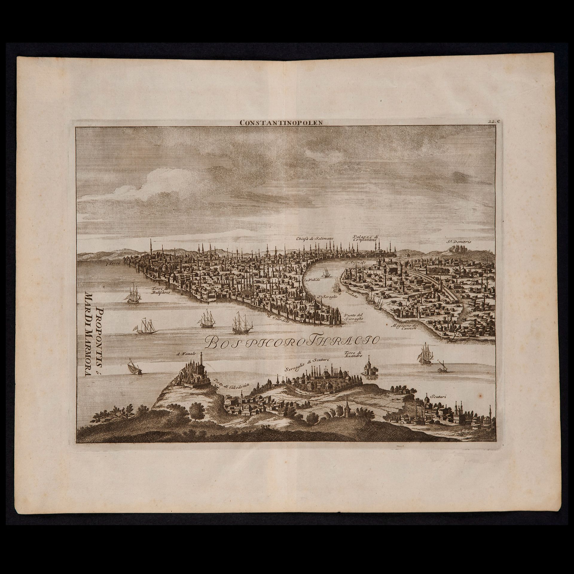Nicolas de Fer (Paris 1646 - 1720), copy of, View of Constantinople from the Bos&hellip;