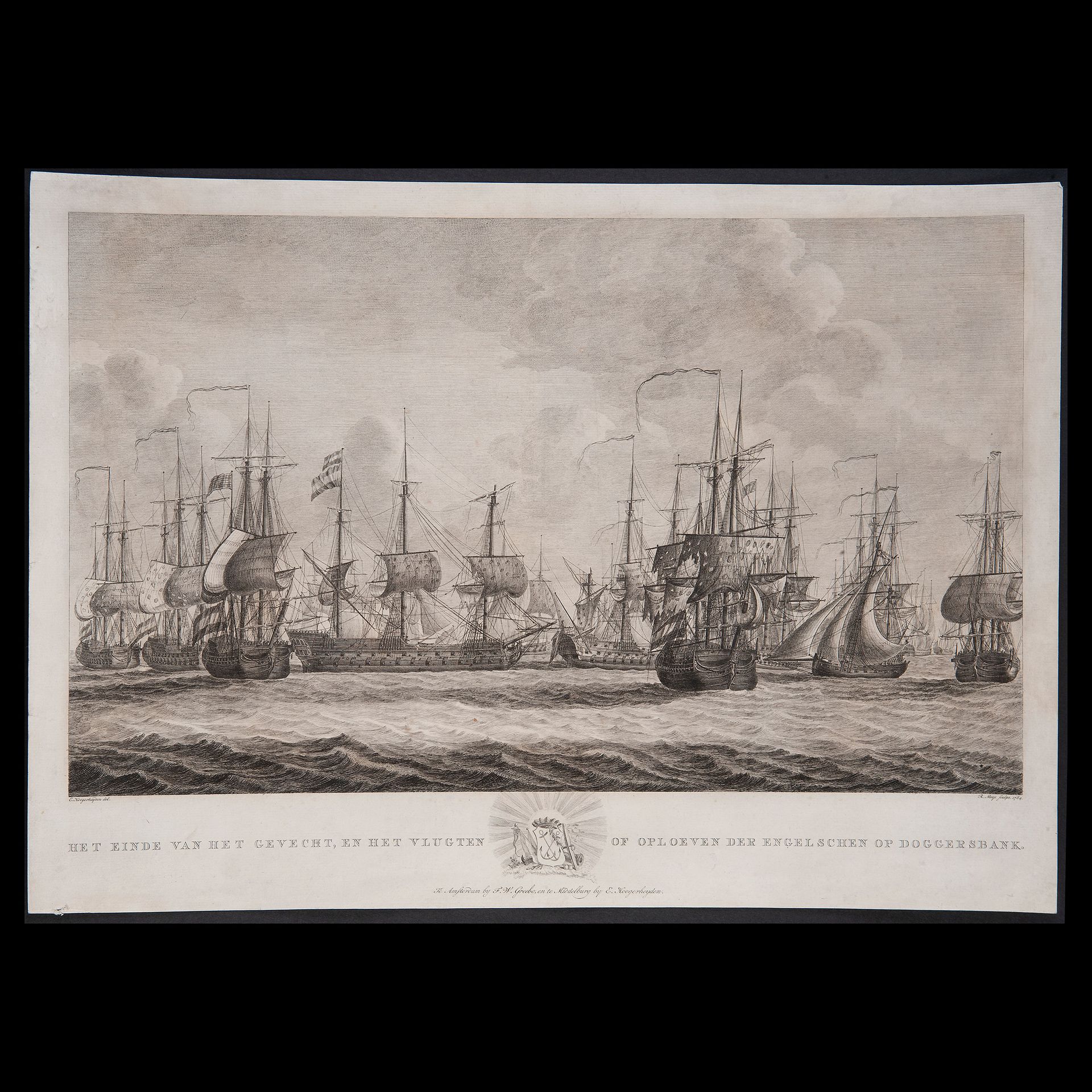 Robbert Muys (1742 - Rotterdam 1825), Dogger Bank naval battle, The Netherlands &hellip;