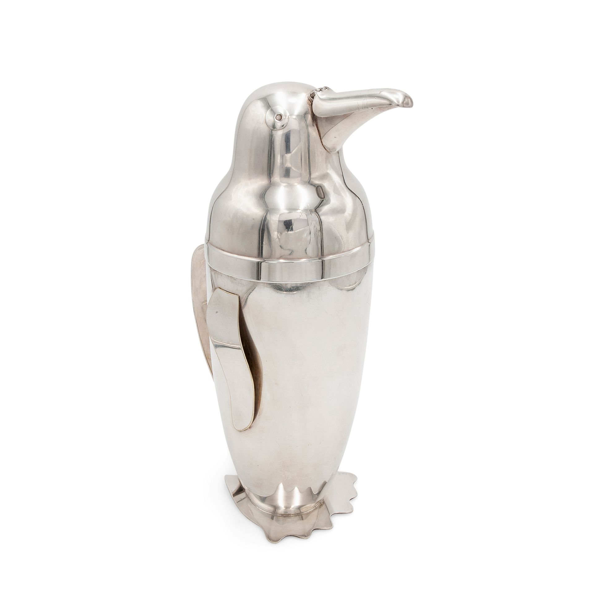 Emil A. Schuelke, Penguin cocktail shaker, circa 1936 它由镀银金属制成，标有 "Napier patent&hellip;