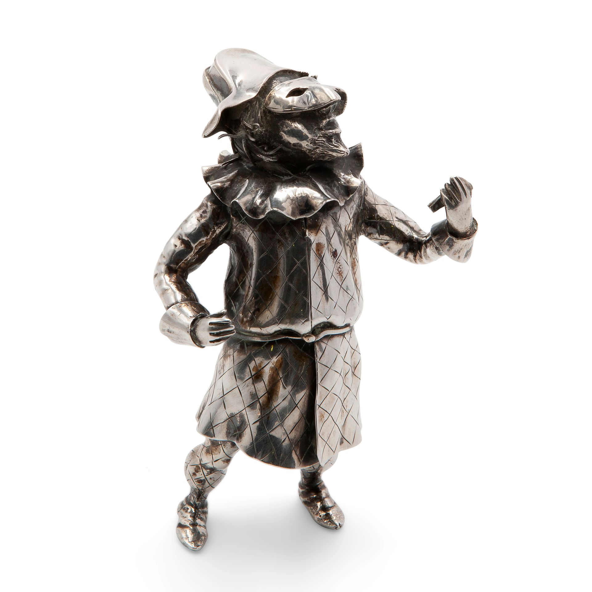 Silver Harlequin, probably Buccellati Sculpture tridimensionnelle en argent, poi&hellip;