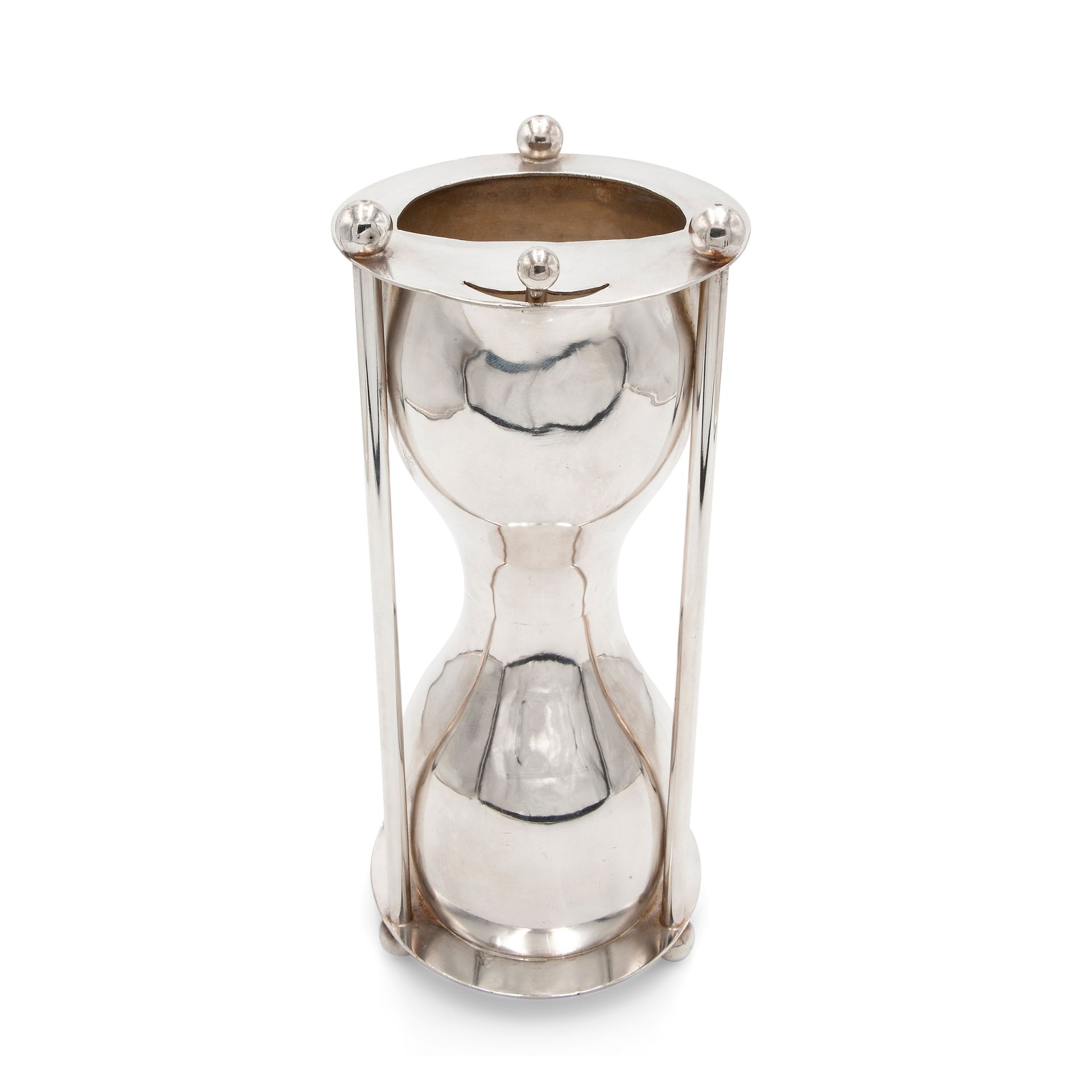 Hourglass cocktail shaker with spoon Interamente realizzato in metallo cromato D&hellip;