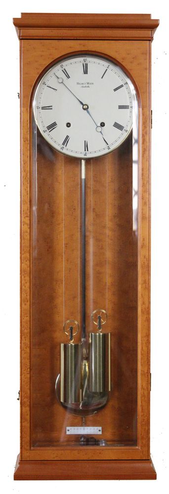 Null Wall clock. Regulator R 1680 "Helmut Mayr Andechs". Cherrywood case, brass &hellip;
