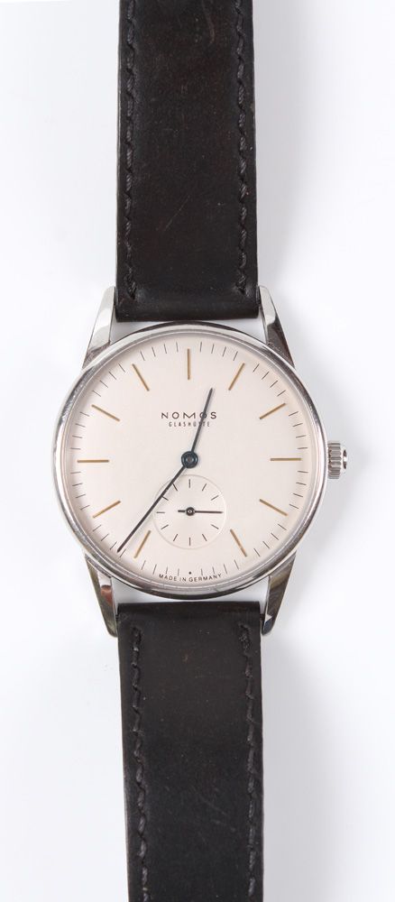 Null Men's wristwatch. Nomos model Orion, Glashütte. Stainless steel case, manua&hellip;