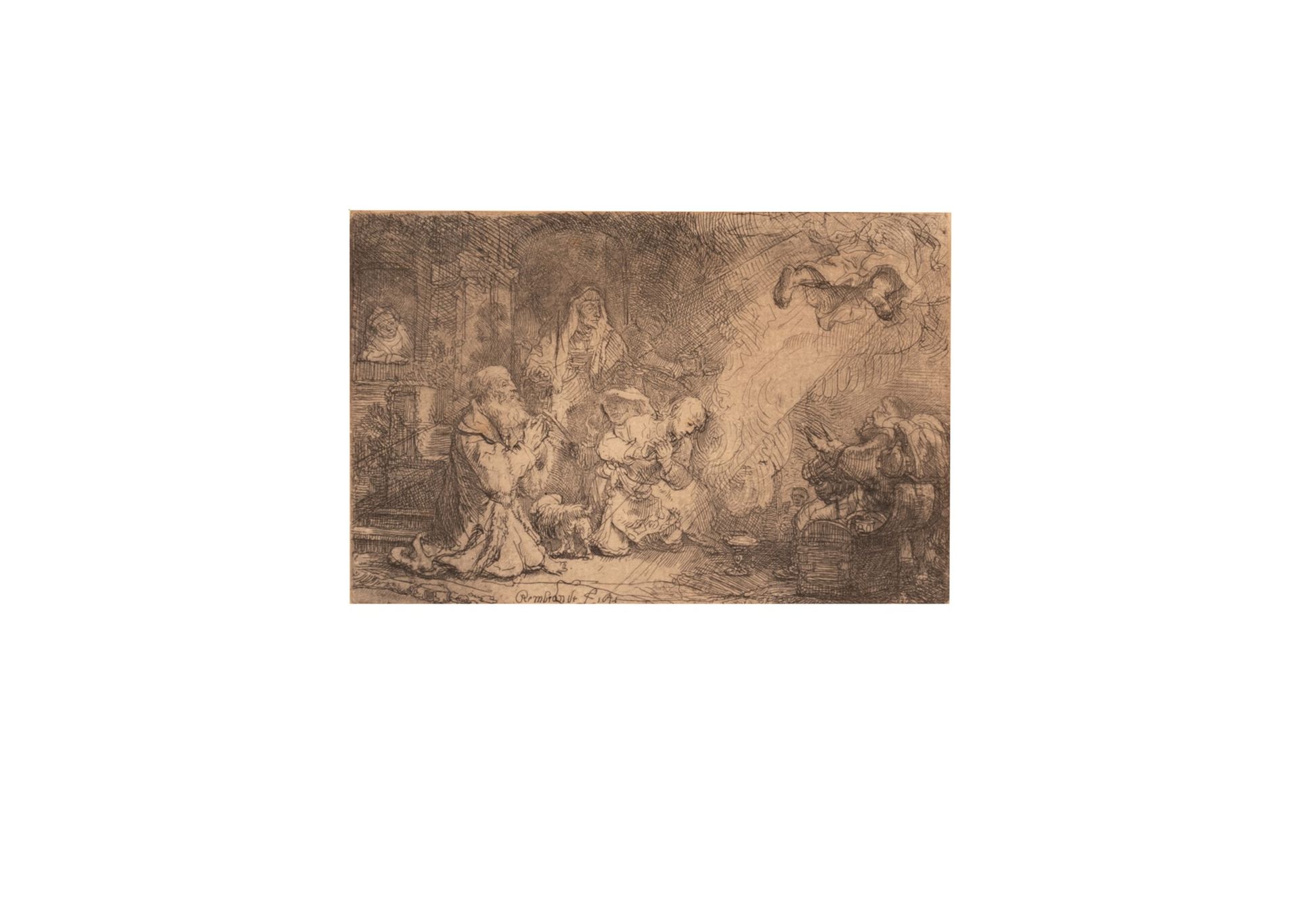 Rembrandt (Leida, 1606 - Amsterdam, 1669) Stichel 10,5x15,5 cm 2