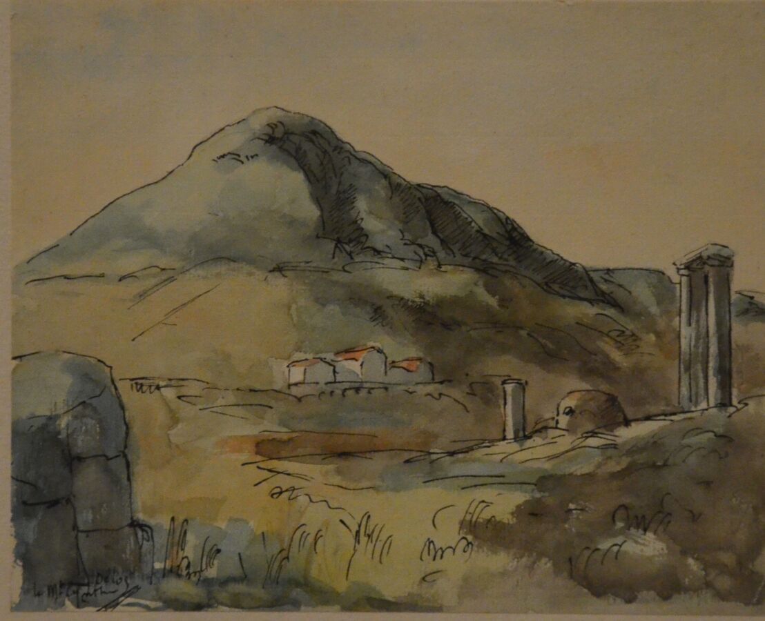 Null GIRIEUD Pierre (1876-1948)

"Le mont Cynthe ? dans l'Ile de DELOS

Aquarell&hellip;