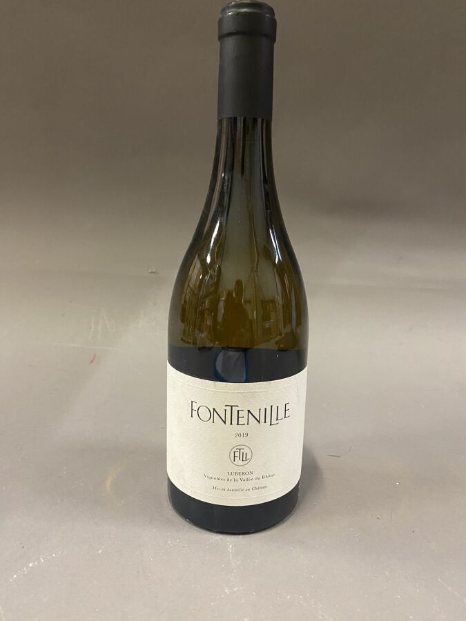 Null 9瓶：FONTENILLE 2019年卢贝隆谷地白葡萄酒（Luberon Vignoble de la Vallée du Rhone）。