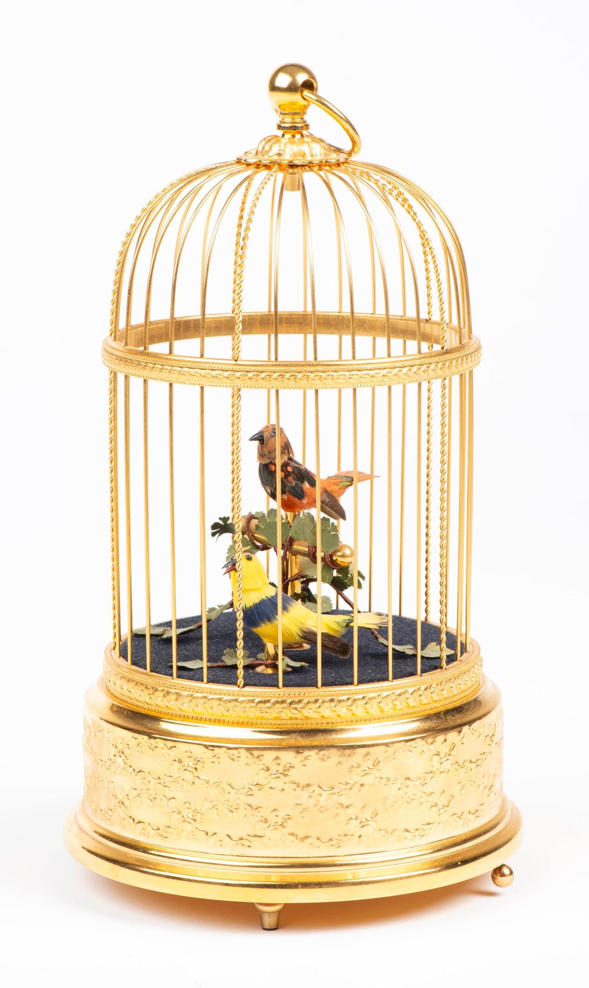 Null REUGE, automa 'Cage à oiseaux chanteurs', meccanico con 2 uccelli.

16 x 30&hellip;