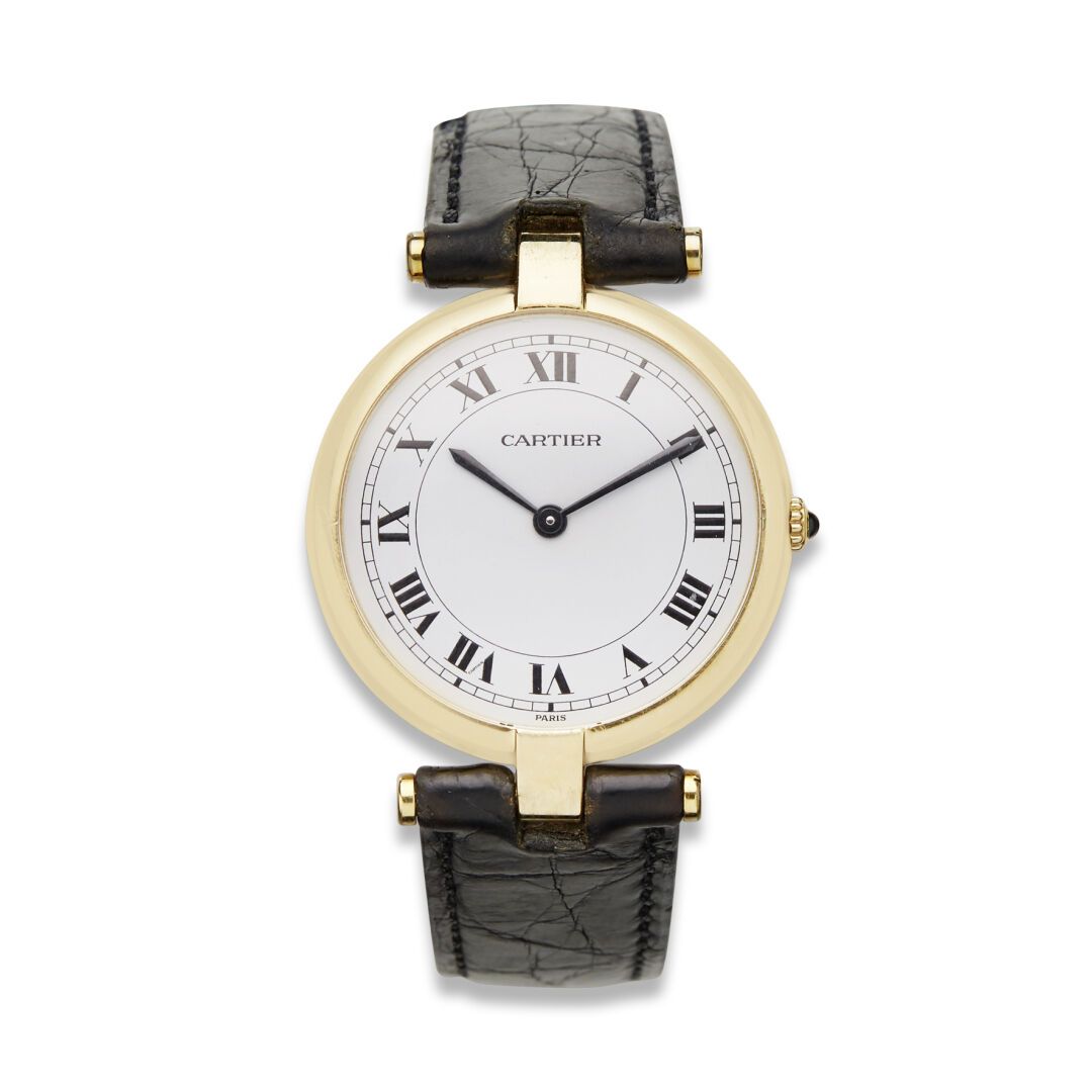 CARTIER Armbanduhr "Vendôme" in Gold, von Cartier.



Zifferblatt aus 18 K (750)&hellip;