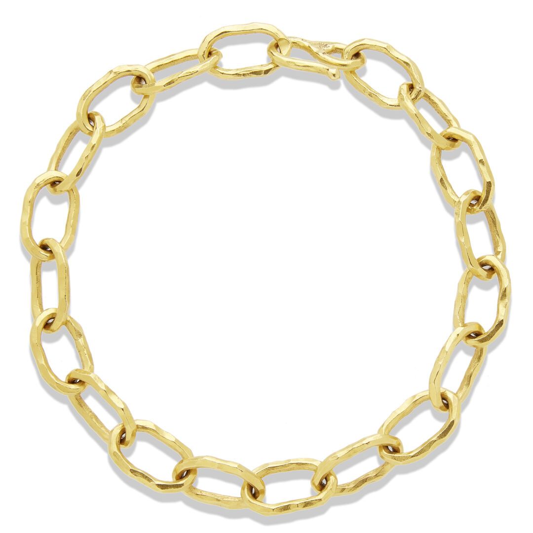 JEAN MAHIE Collar de oro 

En oro de 22 quilates (900) con eslabones forzados, f&hellip;