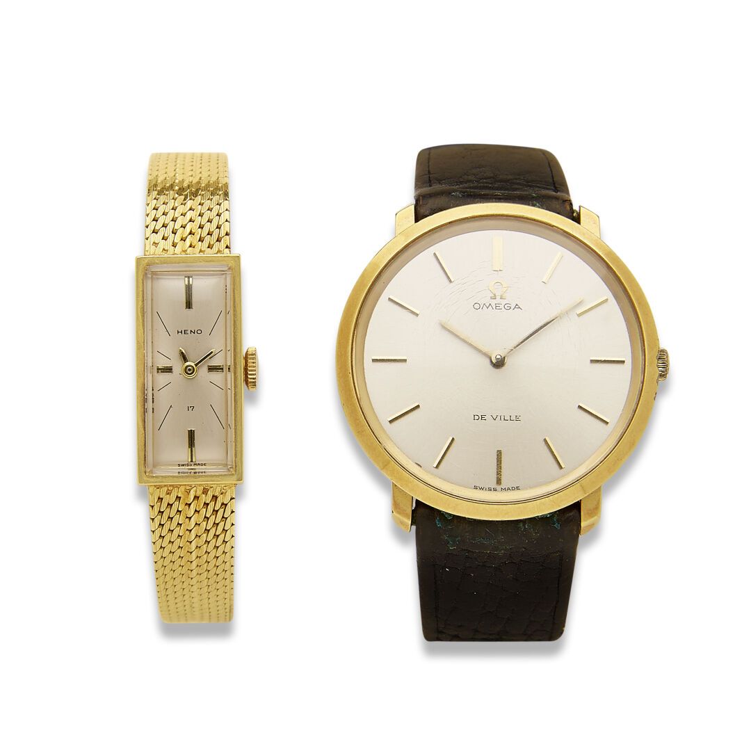 OMEGA Goldene Armbanduhr und goldene Metallarmbanduhr von Omega

Die Armbanduhr &hellip;