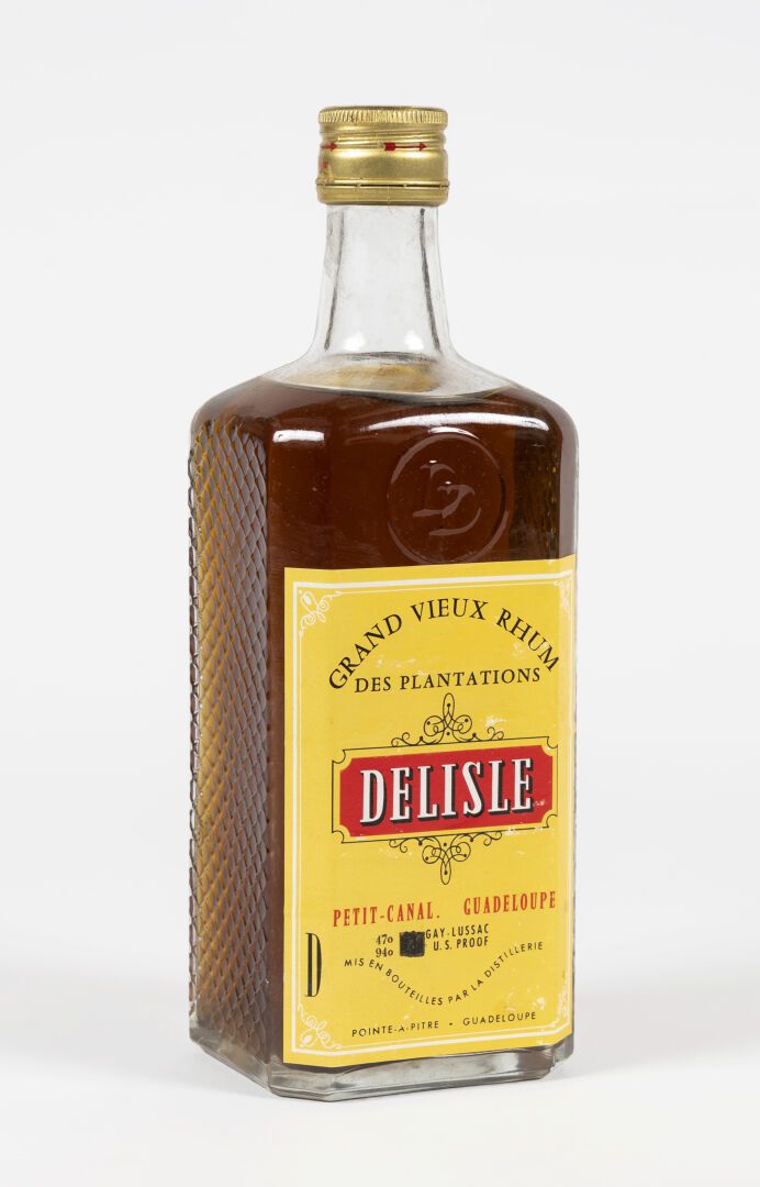 1 bouteille Grand vieux rhum, Delisle années 1970 1瓶Grand vieux rhum, Delisle 19&hellip;