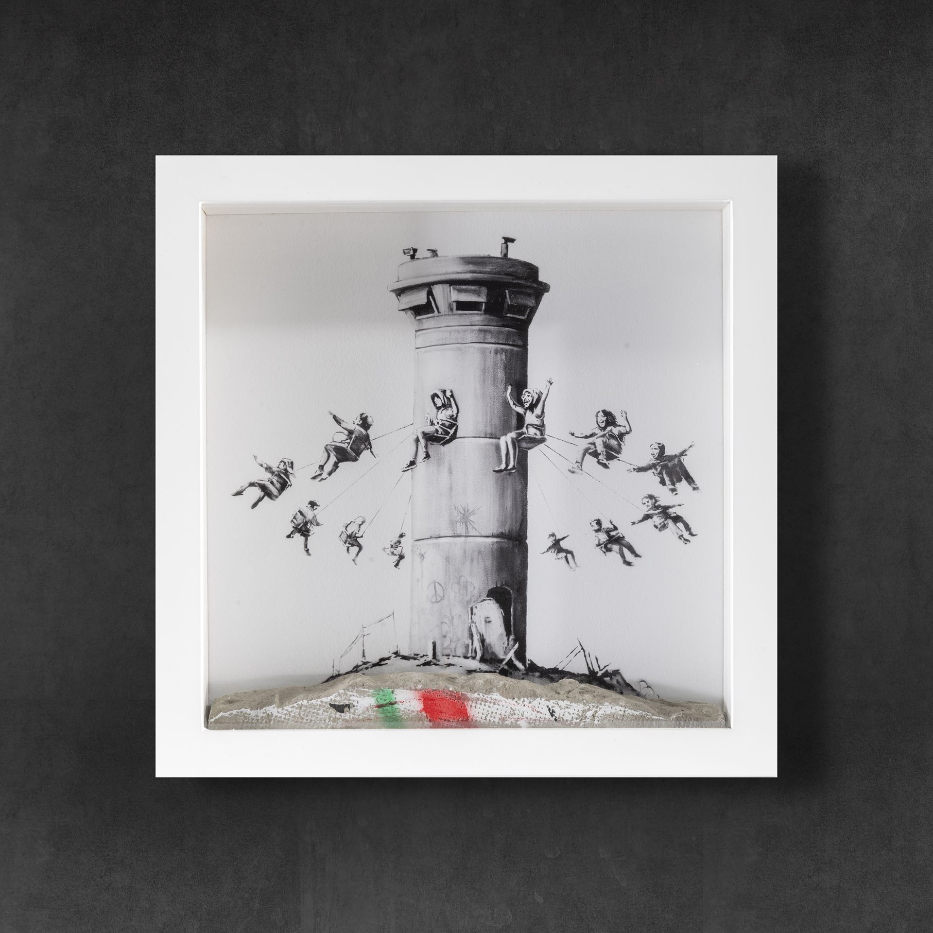 BANKSY "Coffret Walled Off Hotel". Technique mixte, lithographie en couleurs sur&hellip;