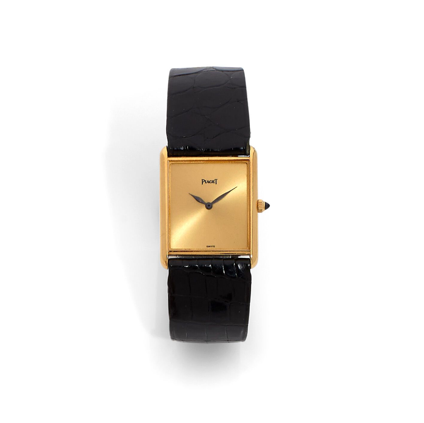 PIAGET PIAGET 
Men's wristwatch in 18K gold (750 thousandths), circa 1960, recta&hellip;