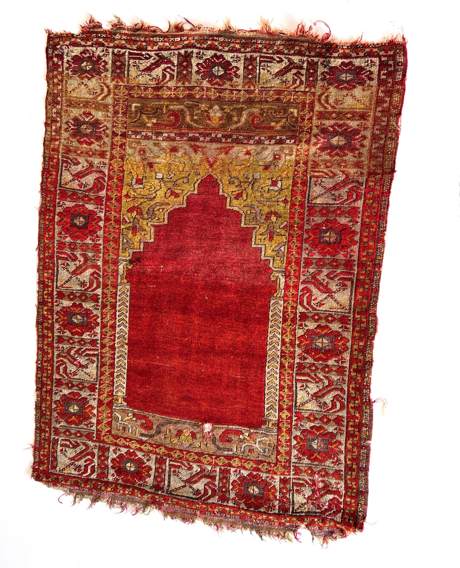 Null RUGS OF THE EAST 

Ladik carpet, XIXth century, red and yellow tones. Decor&hellip;