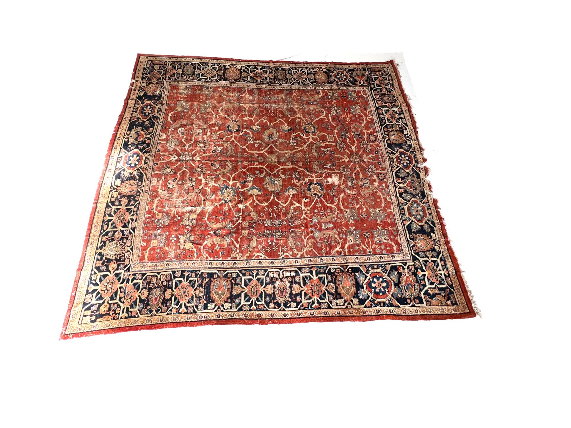 Null RUGS OF THE EAST 

Tabriz carpet, beige, red and blue tones, wide border fr&hellip;