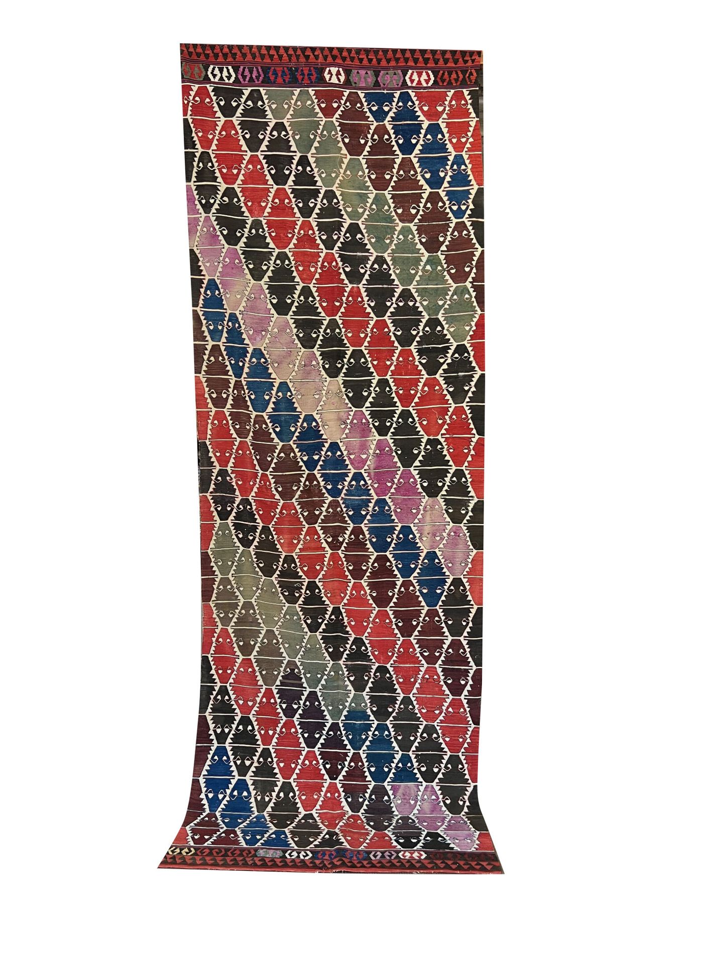 Null RUGS OF THE EAST 

Kilim gallery carpet, bright multicolored tones. Decorat&hellip;