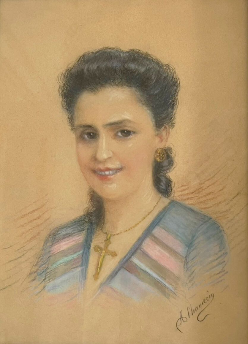 ADELE CHAMECIN (1857 - 1945) ADELE CHAMECIN (1857 - 1945)
Portrait de dame
Fusai&hellip;