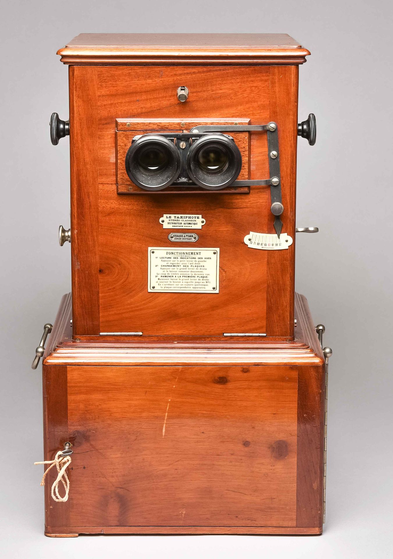 Null Tisch Stereo - Betrachter, um 1910, "Le Taxiphote", Firma Krauss und Pfaun,&hellip;