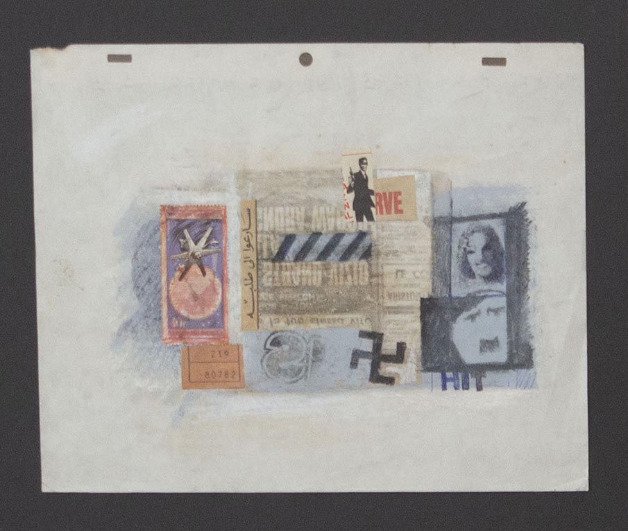 Null Pino Pascali Tecnica mista e collage su carta 22x28 Studio 1966 Archivio Pi&hellip;