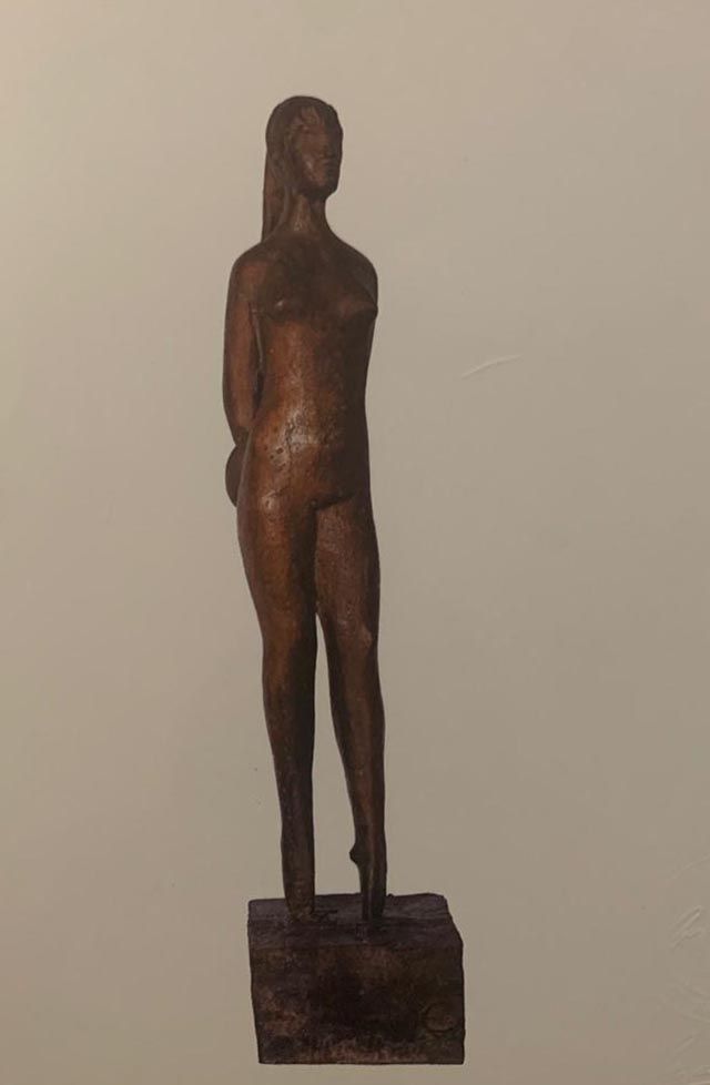 Giacomo Manzù Passo di danza 1975 
贾科莫-曼祖 青铜雕塑 61.5厘米 舞步 1975年 贾科莫-曼祖基金会 签名： Giu&hellip;