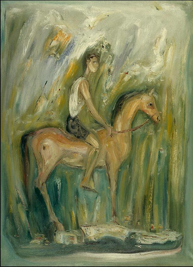 Giovanni Stradone Giovane a cavallo 1960 Giovanni Stradone Oil on canvas 100x70 &hellip;