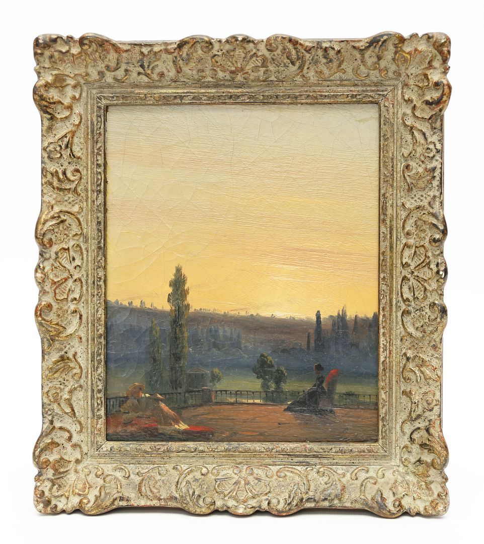 Aivasosky, Ivan Constantinovich (1817 Feodossija 1900) Sunset in a park with a f&hellip;
