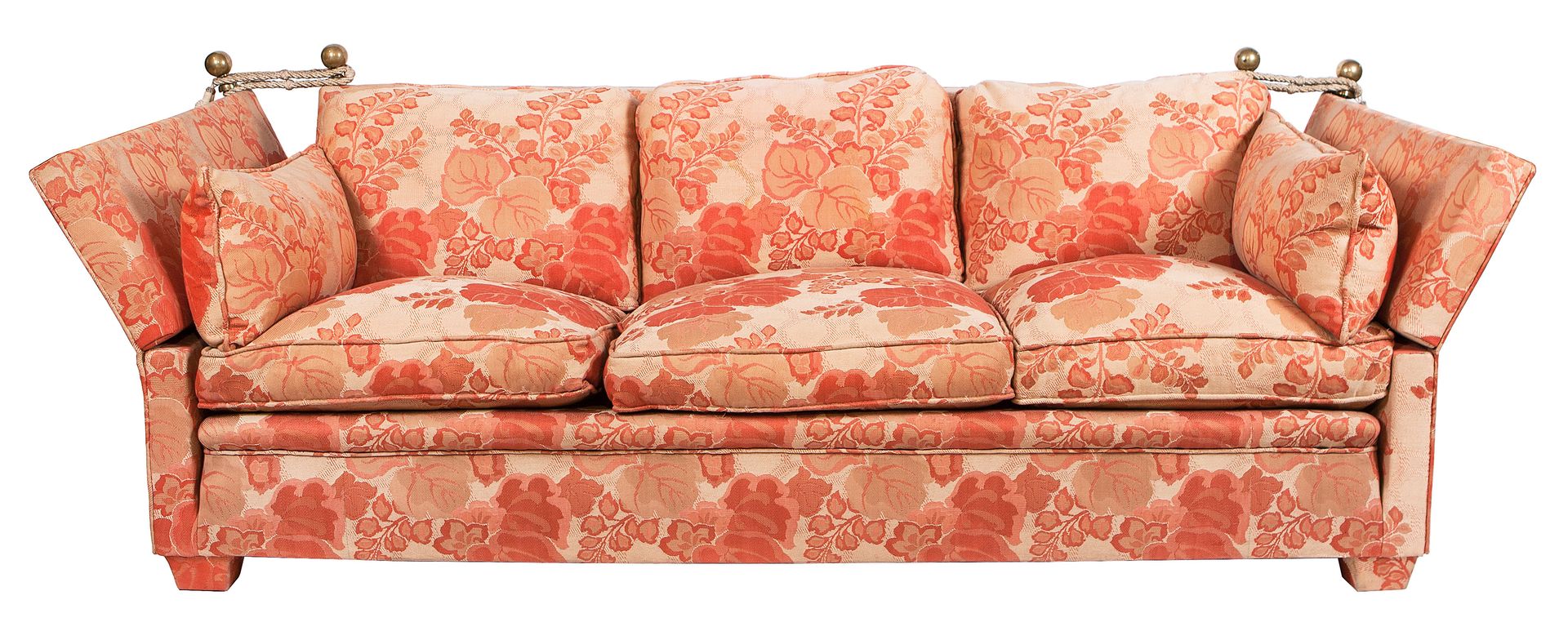 Null Sofa "Knole", gepolstert mit geblümtem Baumwollstoff
76 x 87 x 210 cm
150 -&hellip;