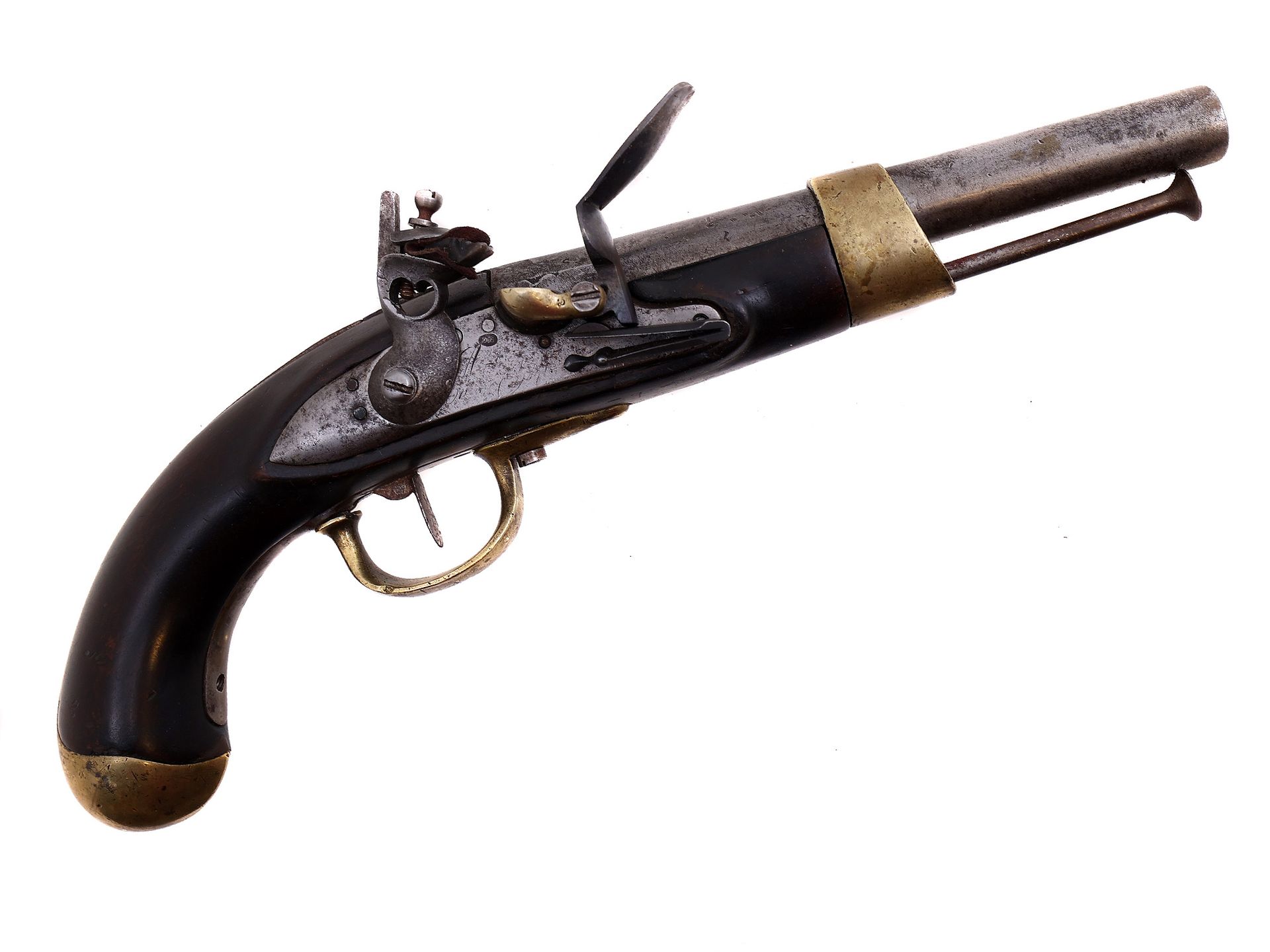 Null 
Pistolet à silex français modèle An XII, vers 1814, alésage .71, crosse en&hellip;