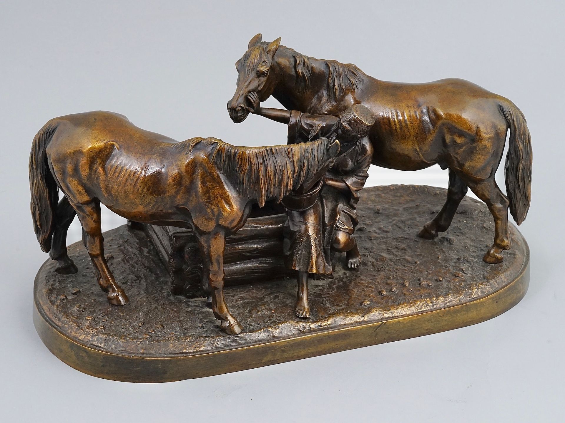 Null Albert Moritz Wolf (1854-1923), late 19th century.
Patinated bronze figural&hellip;