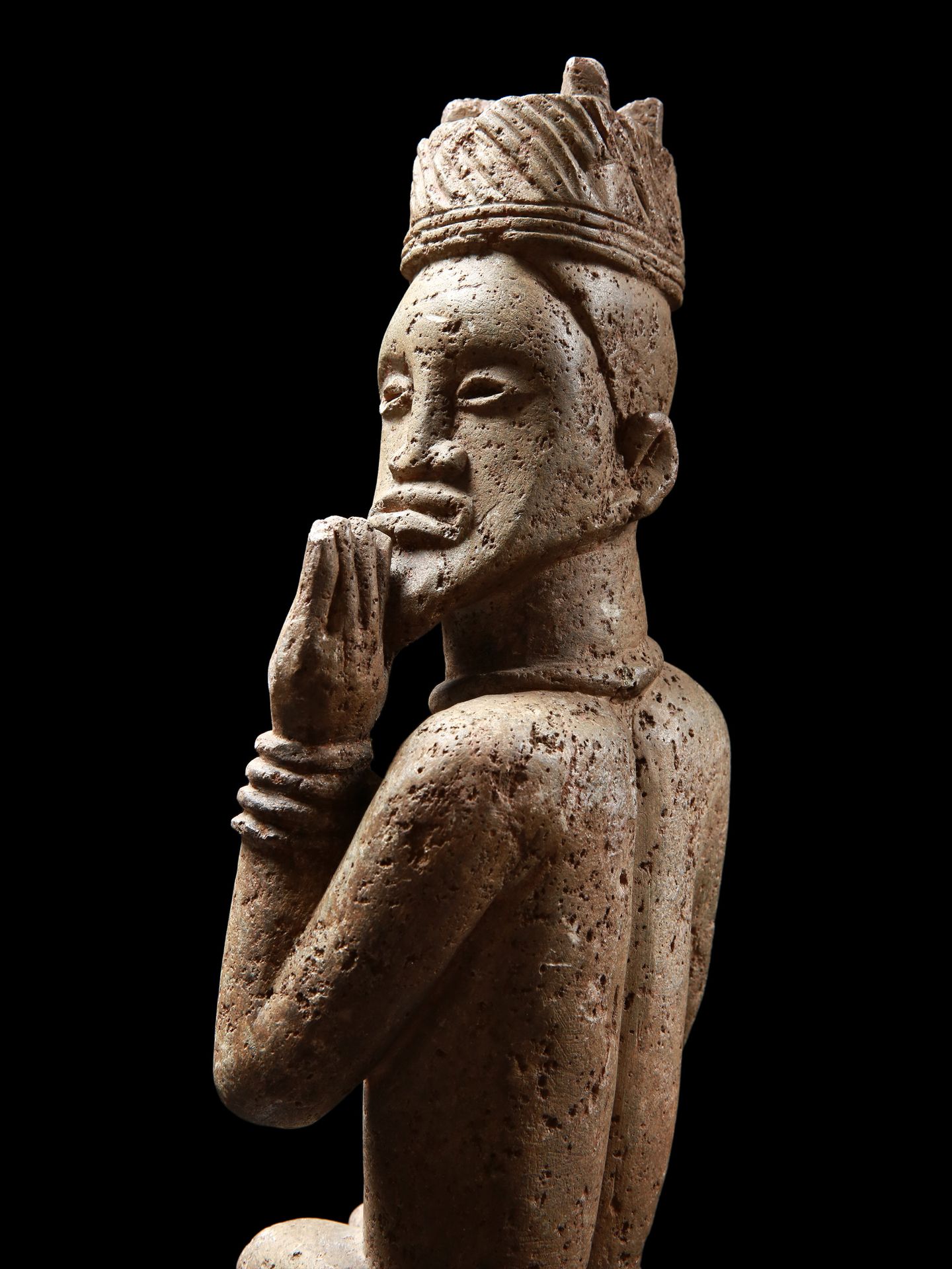 A Kongo Stone Figure, "fumani" Figurine en pierre, "fumani".
Congo, Angola
Sans &hellip;
