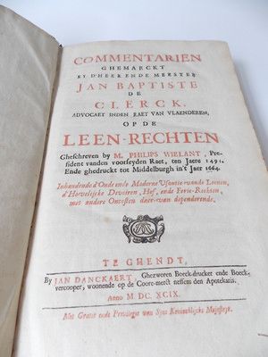 Null Commentarien ghemaeckt by d'Heer en de Meester Jan Baptiste de Clerck, advo&hellip;
