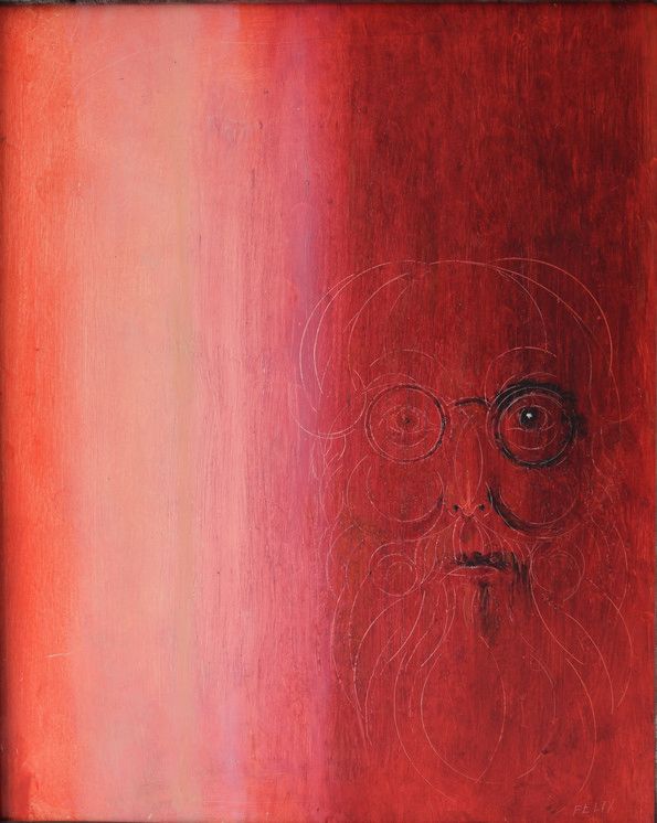 Null Self portrait. 1972. Panel, 26 x 21.