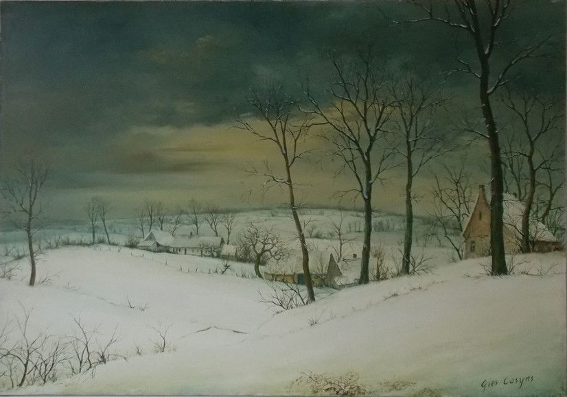 Null Winter landscape. Canvas, 70 x 100.