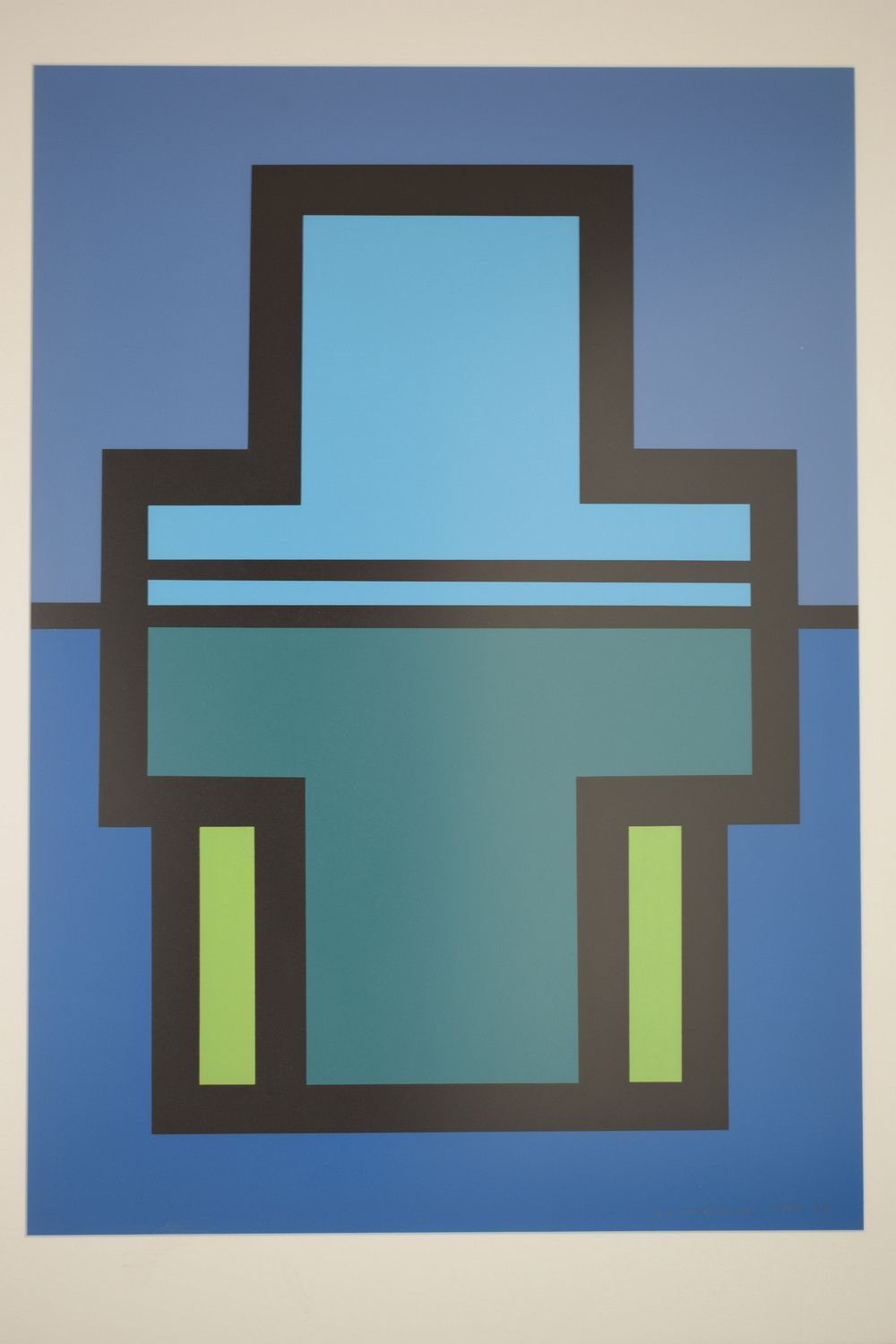 Null Composition. 1987. Colour lithograph, 26/100. Signed.