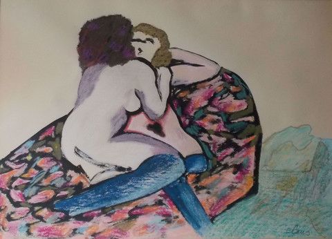 Null Femmes Nues. Papel, 50 x 70.