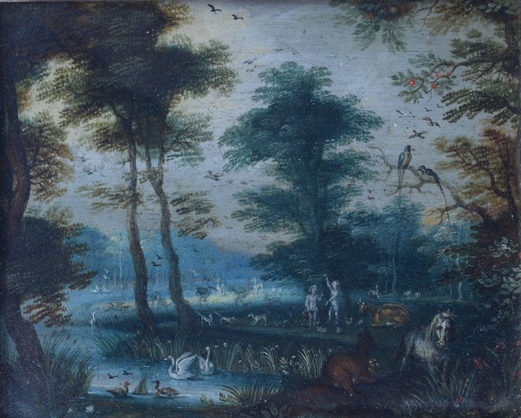 Null Adam et Eve au Paradis. Cuivre, 12 x 15.

Pl. I