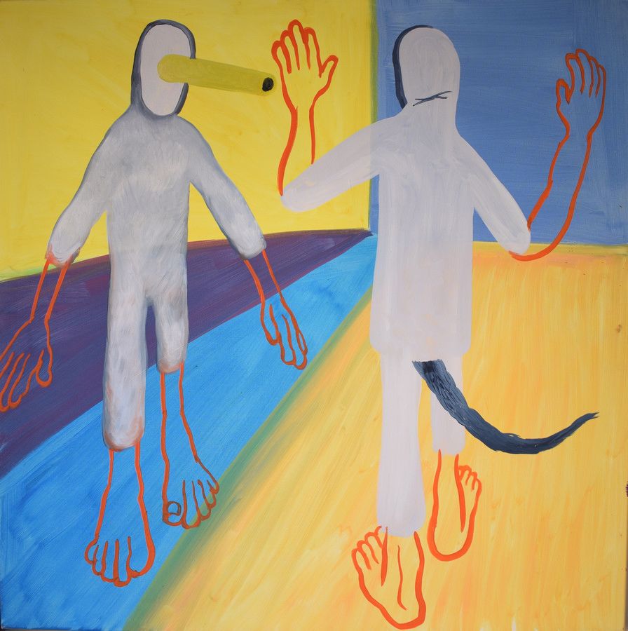 Null Personnages. 2005. Toile, 90 x 90.